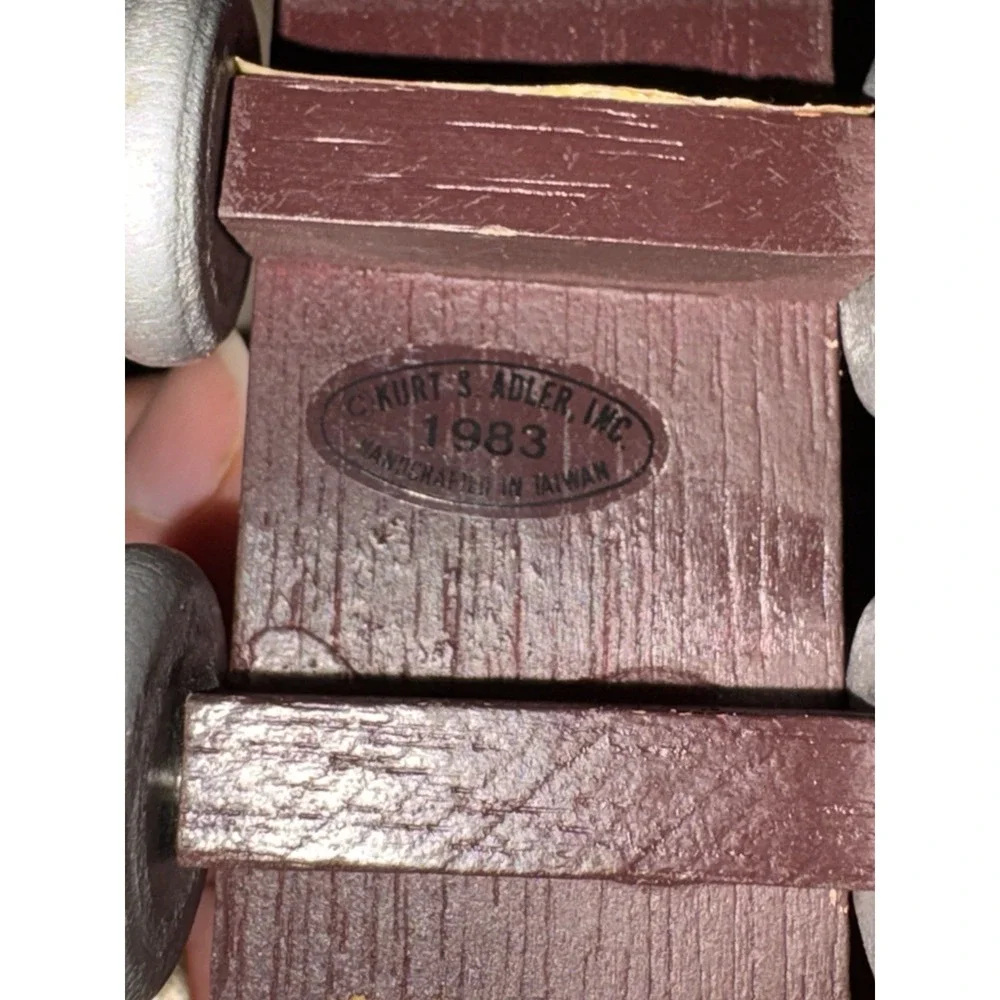 Vintage Wood‎ Wagon Hershey's Chocolate World Ornament 1983 Kurt S. Adler